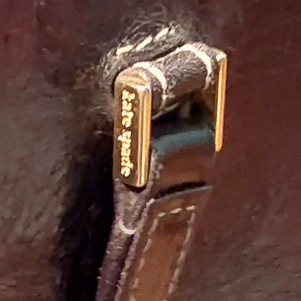 Kate Spade black glazed caramel leather handbag - Picture 5 of 8